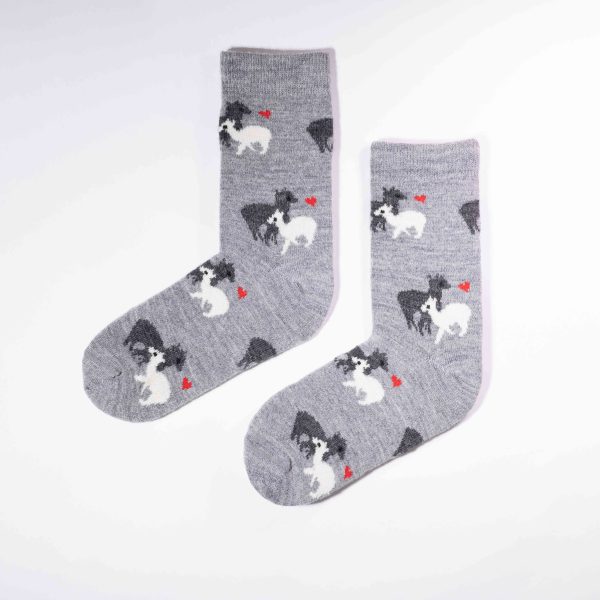 Alpaka Motiv Socken