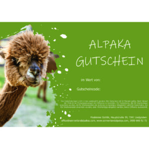 Alpaka Wertgutschein - Download