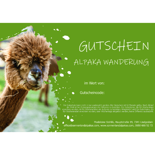 Alpaka Wanderung - Download