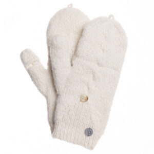 Beanie Fäustlinge mit Kappe naturweiß ansehen