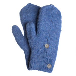 Beanie Fäustlinge mit Kappe azurblau ansehen