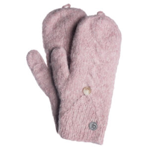 Beanie Fäustlinge mit Kappe rosa ansehen