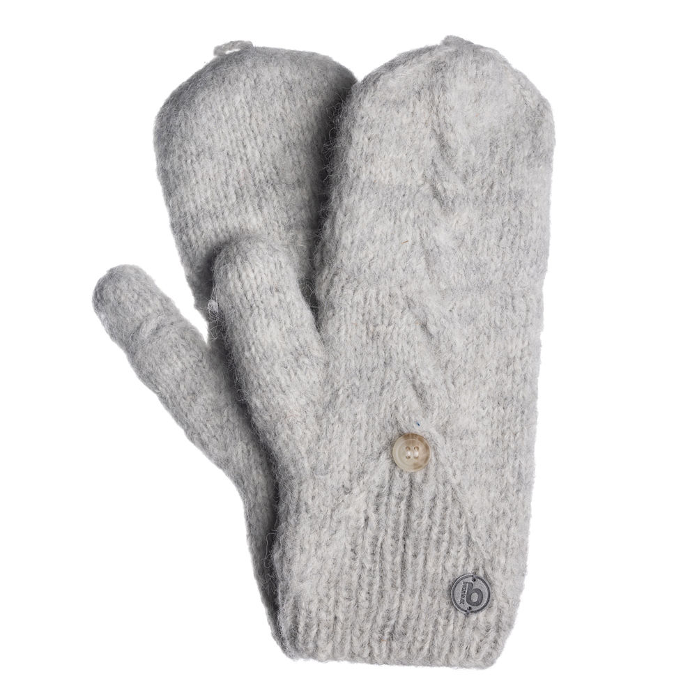 Beanie Fäustlinge mit Kappe hellgrau ansehen
